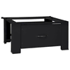 Pedestal za perilicu rublja Crna 64 x 55 x 32,5 cm Čelik