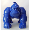 Casa Padrino XXL decorative sculpture gorilla monkey blue H. 104 cm - XXL decorative figure