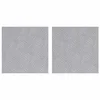 Vidaxl Stopnice Kvadrat 2 szt. srebrna 30 x 30 cm Aluminij