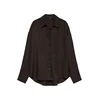 VERO MODA Bluza VMMelaney temno rjava