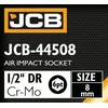 JCB Udarna glava 1/2 8 mm 6-kraka Cr-Mo OREH ključ