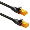 Qoltec UTP patchcord kabel | CAT6 | 2 x RJ-45 | Visoka hitrost 1 Gb/s | Pozlačeni kontakti | 20 m | črne barve