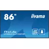 iiyama LH8665UHSB-B1 javni prikazovalnik Oblika reklamnega kioska 2,18 m (86) LED Wi-Fi 800 cd/m2 4K Ultra HD Črna Vgrajeni procesor Android 11 24/7