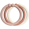 BIBS Obročki za zanke 12 kosov (Blush / Woodchuck / Ivory)