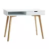 Radni sto TAMHOLT 50x100 bela/natur