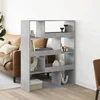 Regal za knjige boja betona 100x33x125,5 cm konstruirano drvo