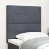 LED glava kreveta s LED trakama Sivi 100 cm Baršun