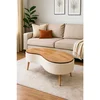 Hanah Home Vera klub sto 98 × 45 × 50 cm, bela
