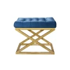 Atelier del Sofa Tabure 50x42x40cm, Zlatno-Plavo