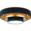 Duolla - LED plafonsko svetlo LUNETA LED/26W/230V preč. 60 cm 4000K crna/zlatna