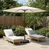 Vrtni Parasol s Podnožjem 300 x 300 cm Poliester Pravokutni