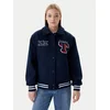 Tommy Jeans Prehodna jakna mornarska/krvavo rdeča/bela
