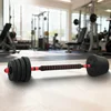 2-u-1 set bučica i olimpijske šipke 30 kg Crna i crvena