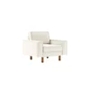 ATELIER DEL SOFA 1-Seat Sofa Sparrow 1 Milk Froth Walnut