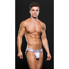 Nizke hlačke jockstrap, bele