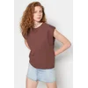 Trendyol Milla Ženska majica TWOSS20TS0021, Braon