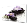 tulup.si Slika na steklu Flower stones art 120x60 cm 4 obešalnika