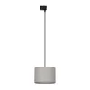 Luster na sajli za 3-fazni TRACER šinski sistem 1xE27/15W/230V, prečnik 30 cm, crna/siva