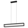 Eglo 39629 - LED luster na sajli sa prigušivačem GUALAJO LED/27W/230V crna