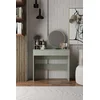 Hanah Home Sto za šminkanje Harmony Mini Round, 90 x 40 x 133 cm, Zeleni