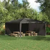 Zid šatora za zabavu 2 pcs Antracit 400 x 195 cm PE i čelik