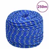 Vidaxl Delovna vrv moder 8 mm 250 m polipropilen