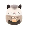 Squishmallows Opossum z rolko Luanne, 13 cm