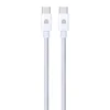 Dviced Cable USB-C to USB-C Nylon Textile 1,25m - White