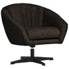 Stylife FOTELJ, temno rjava tekstil