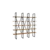 Hanah Home Beylerbeyi Atlantic Polica za knjige 160x160x26 cm, Crno braon