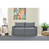 Atelier del Sofa Dvosed na razvlačenje Saros, 155x72x110cm, Sivi
