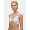 Modrček adidas Optimé Workout Reversible Twist Light Support Bra Frozen Purple M