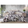 Prestige Grey Purple Cream Satin Set Posteljine