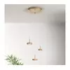Ondaluce - LED prigušiva luster na sajli NINA LED/24W/230V prečnik 35 cm zlatna