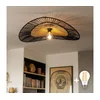 Brilagi - LED plafonski luster CERIA BOHO 1xE27/40W/230V prečnik 50 cm crna/smeđa/hrast