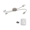 Eglo - LED spot svetlo MY CHOICE 4xE14/4W/230V hrom/bela