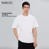 Markless Muška majica, Okrugli izrez, Bela