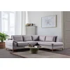 Atelier del Sofa Ugaona garnitura na razvlačenje Aqua, 275x225x90 cm, Siva