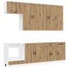 Kuhinjska jedinica PORTO 8 pcs Hrast artisan Konstruirano drvo