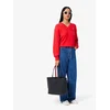 LACOSTE Nakupovalna torba Lacoste Sac Cabas zippé Anna Abimes Petunia modra