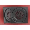 Podna rešetka 150x150 / fi 130mm crna 1.2 ( 28797 )