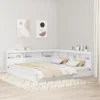 Krevet s policama Bijelo 180 x 200 cm Konstruirano drvo