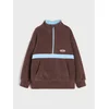Sinsay - Duks od flisa half-zip Active - tamno braon