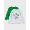Sinsay - Dukserica crewneck 2 pack - svetlo siva