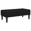 Vidaxl klop z blazino Črna 113 x 57 x 39 cm blago