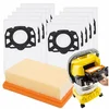 shumee 10 vrečk za sesalnik Karcher WD4 WD5 WD6 MV4 MV5 MV6 Premium + filter
