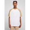 Organic Oversized Raglan T-Shirt White/Beige Union
