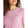 Tommy Hilfiger Pulover WW0WW38744 Roza Regular Fit