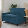 Vidaxl Kavč Modra 126 x 81 x 87,5 cm Žamet