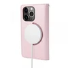 Maska na preklop Hanman Miny Magsafe za iPhone 14 Pro Max roze